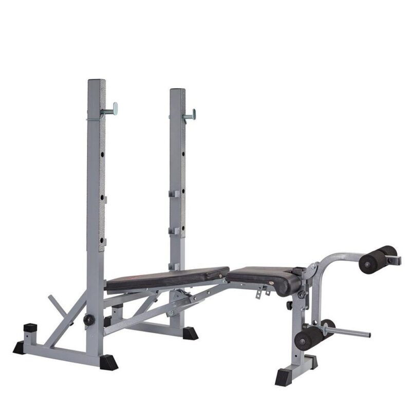 York 540 Heavy Duty Folding Barbell Bench & Squat Rack - Image 3