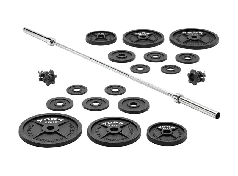 York Barbell 140 KG Olympic Barbell Set