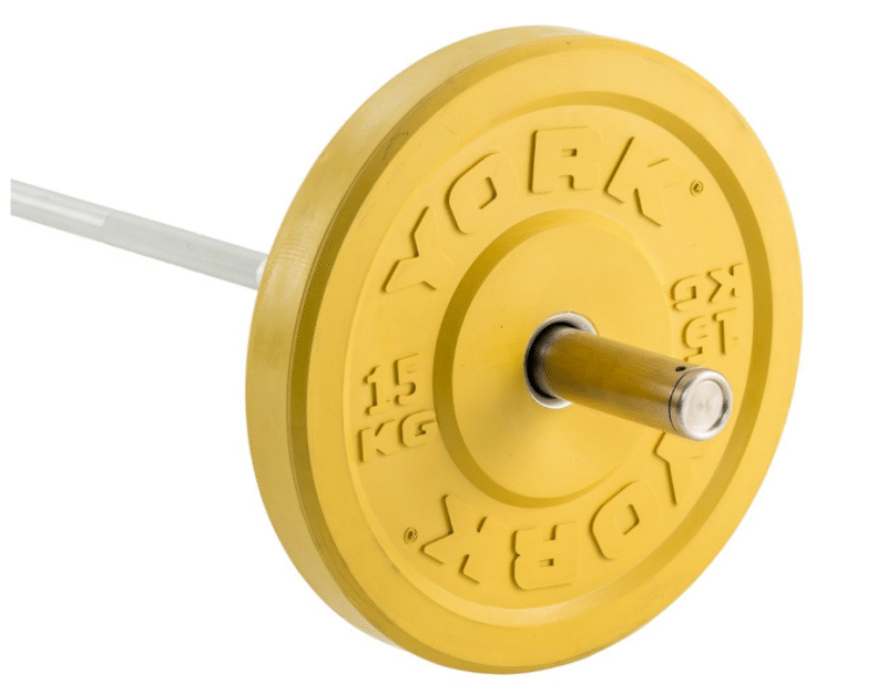 York Coloured Olympic Rubber Bumper Plates (Up to 25kg) - Image 2