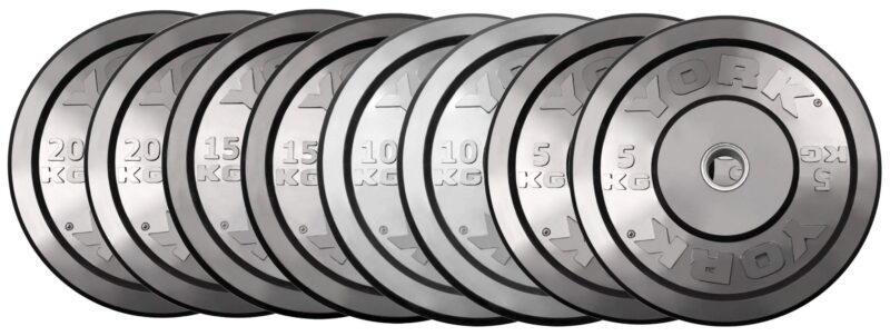 York Olympic Bumper Plate Set - 100kg