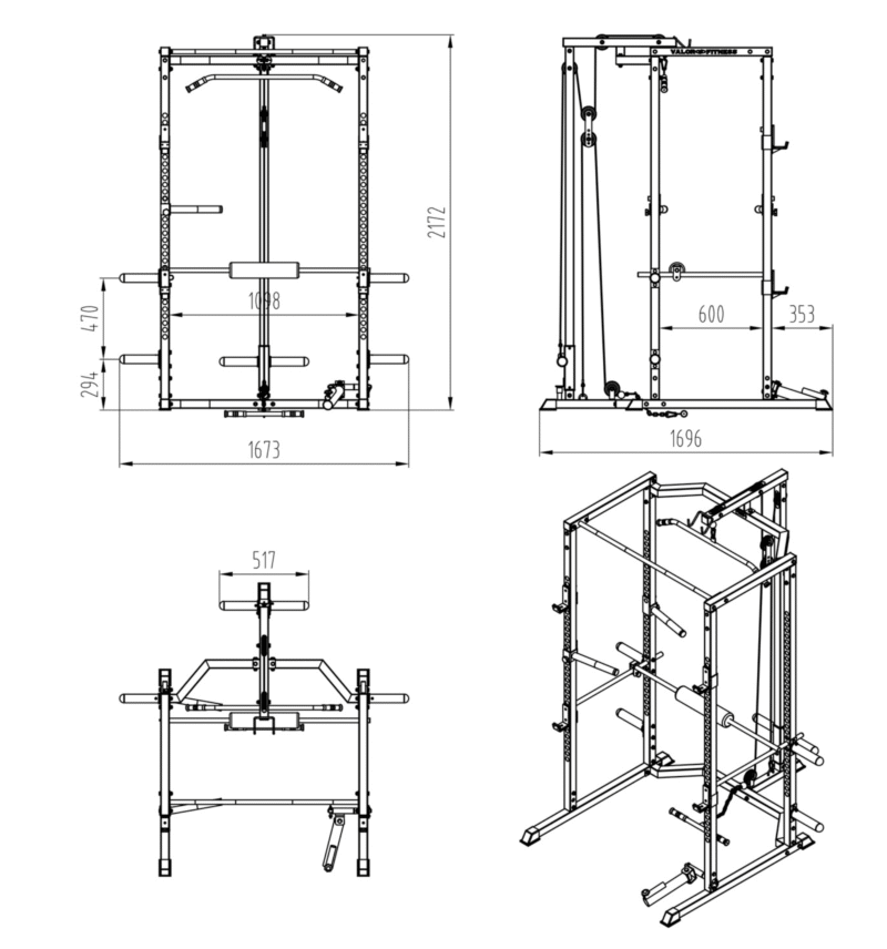 Primal Personal Series V3 Home Rack with Dip & Landmine - Image 2