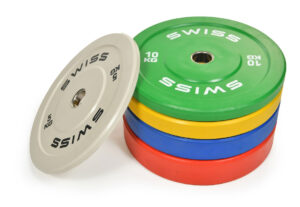 Swiss Barbell Olympic Coloured Rubber Bumper Disc Set - 150kg