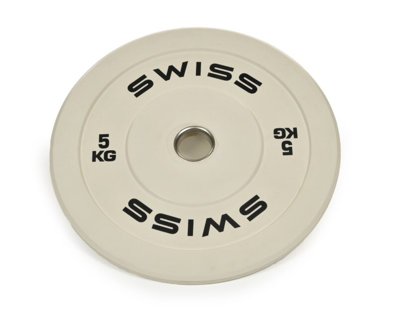 Swiss Barbell Olympic Coloured Rubber Bumper Disc Set - 150kg - Image 3