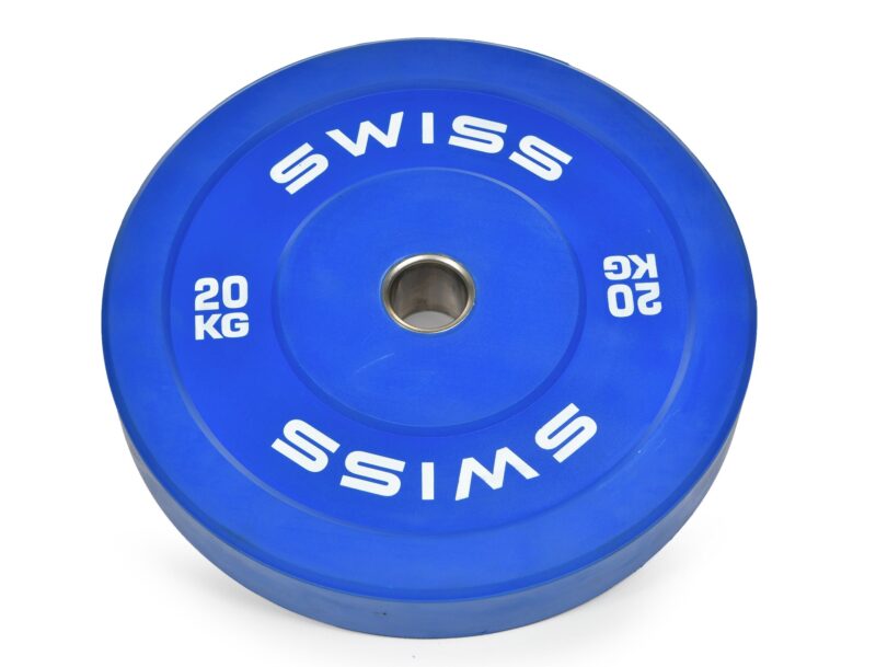 Swiss Barbell Olympic Coloured Rubber Bumper Disc Set - 150kg - Image 5