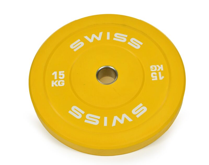 Swiss Barbell Olympic Coloured Rubber Bumper Disc Set - 150kg - Image 7
