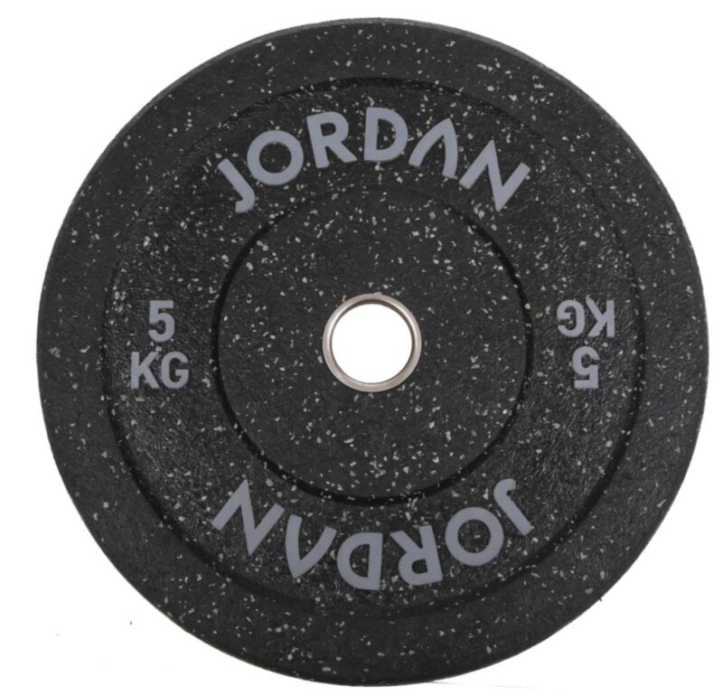Jordan HG Black Rubber Bumper Plate - Coloured Fleck - Image 6
