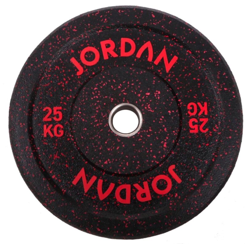 Jordan HG Black Rubber Bumper Plate - Coloured Fleck - Image 4