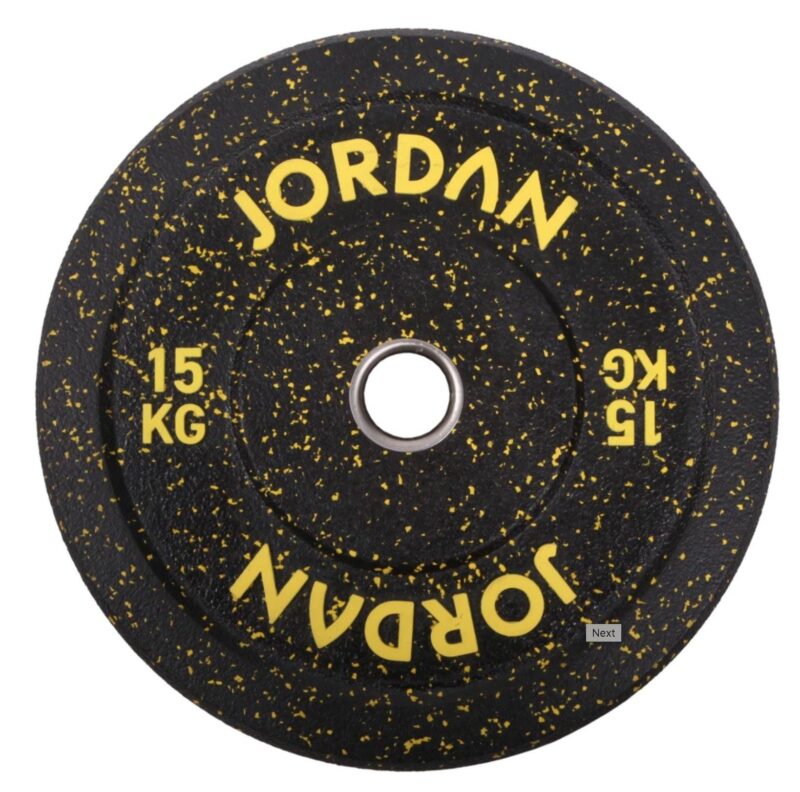 Jordan HG Black Rubber Bumper Plate - Coloured Fleck - Image 5