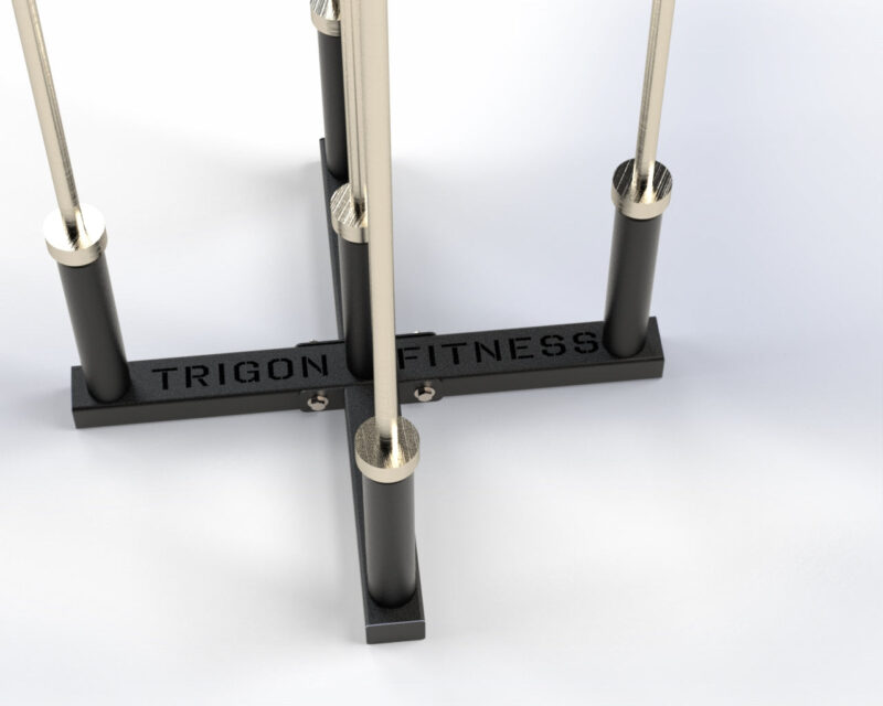 Trigon Vertical Olympic Bar X Holder (Holds 5 Bars) - Image 4