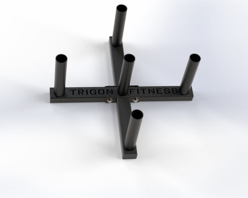 Trigon Vertical Olympic Bar X Holder (Holds 5 Bars) - Image 6