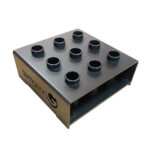 GymGear Vertical Olympic Bar Holder - Holds 9 Bars